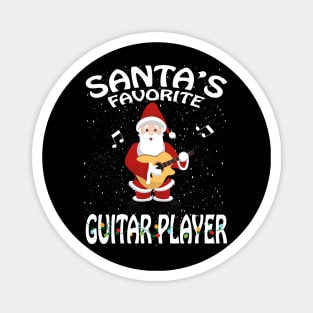 Santas Favorite Guitar Player Christmas Magnet